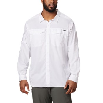 Columbia Muške Košulje - Silver Ridge Lite Long Sleeve Bijele | NOAW-95730
